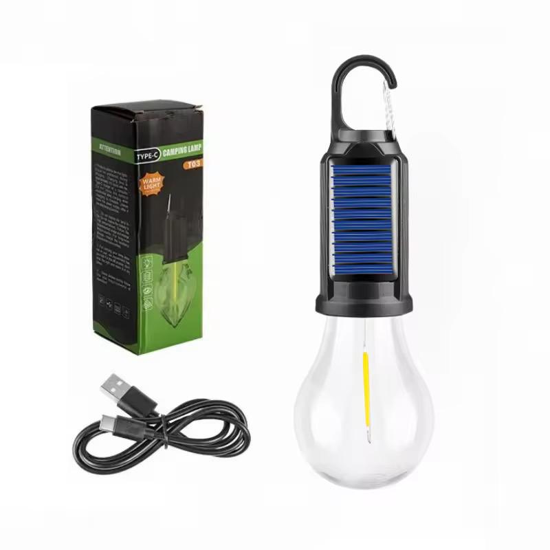 Pack 2 Lámparas Solares Camping Portátil